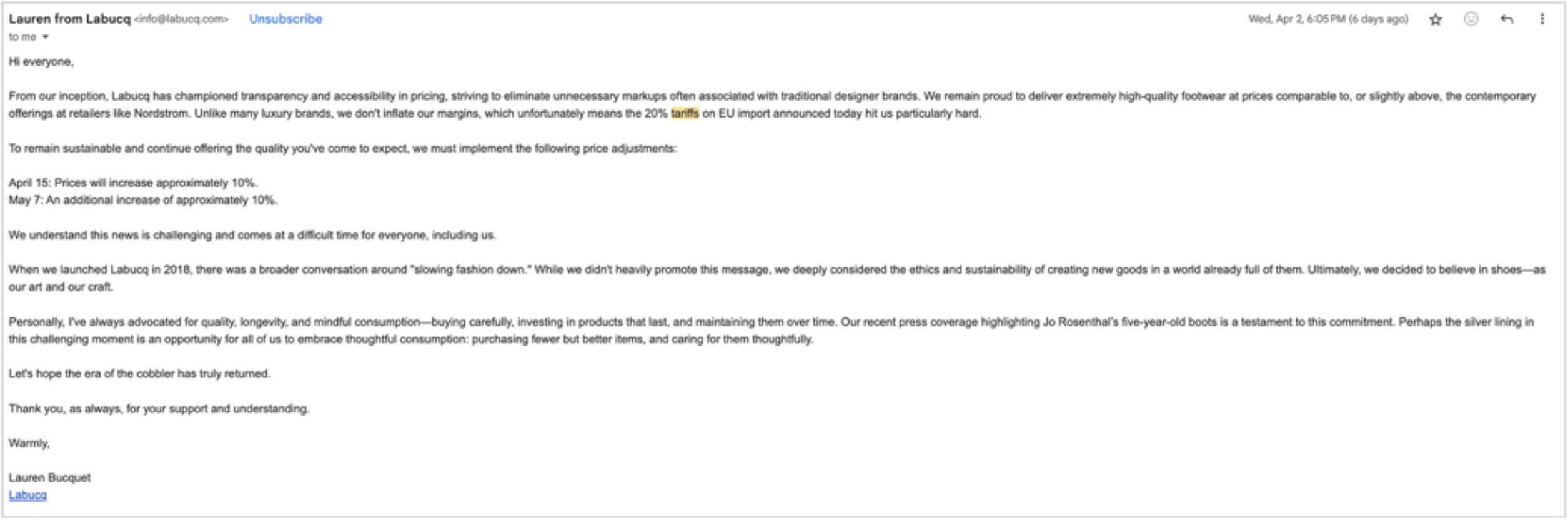 Email Screenshot